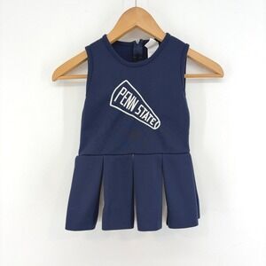 Little King Vintage 90s Penn State Nittany Lions Cheerleader Dress Navy Blue 5